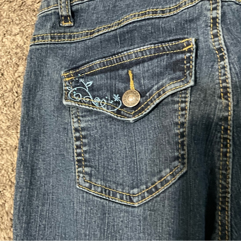 COS embroidered denim capris. Size 4 - Picture 4 of 5